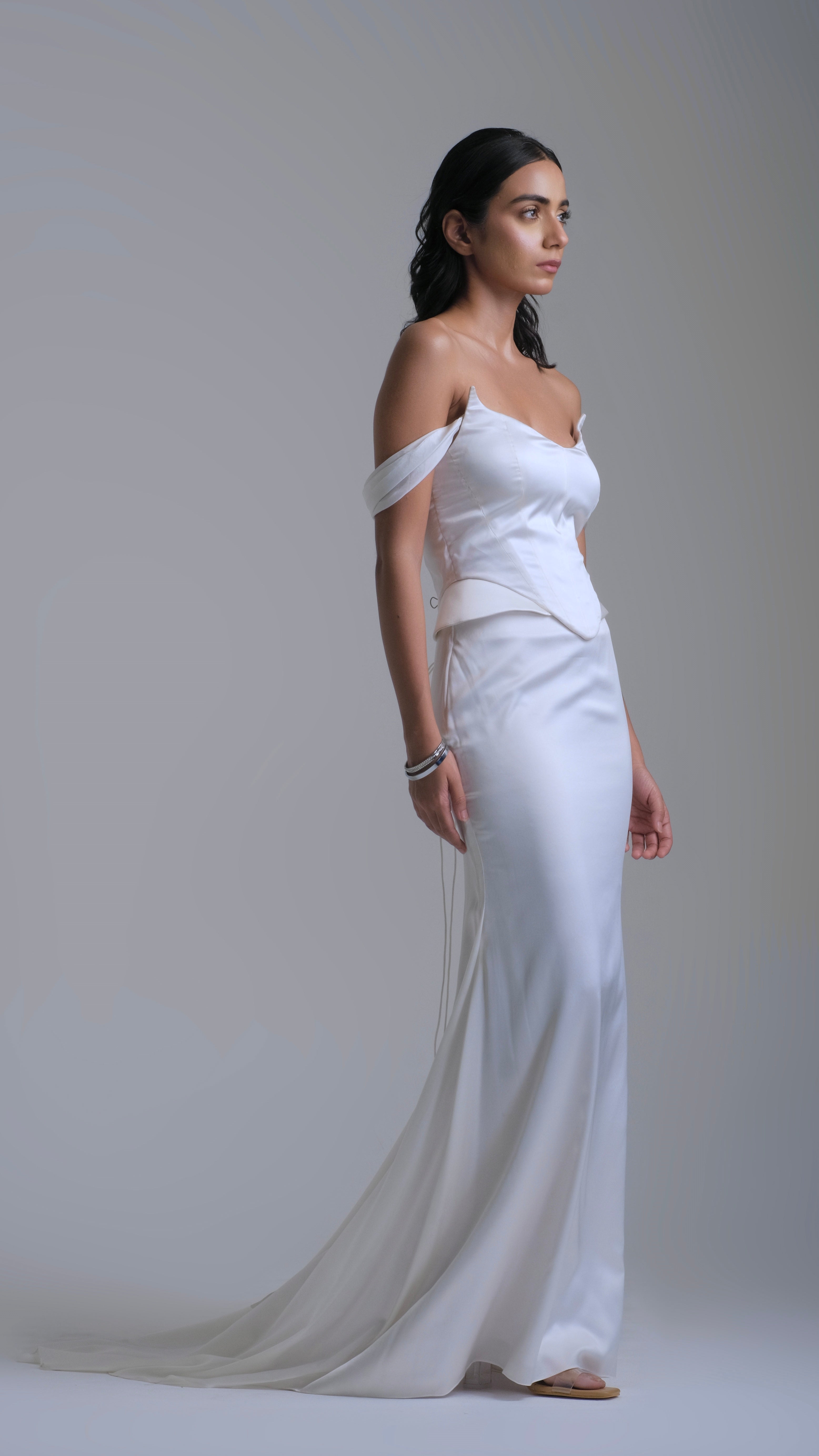 Celestia Corset Silk Top