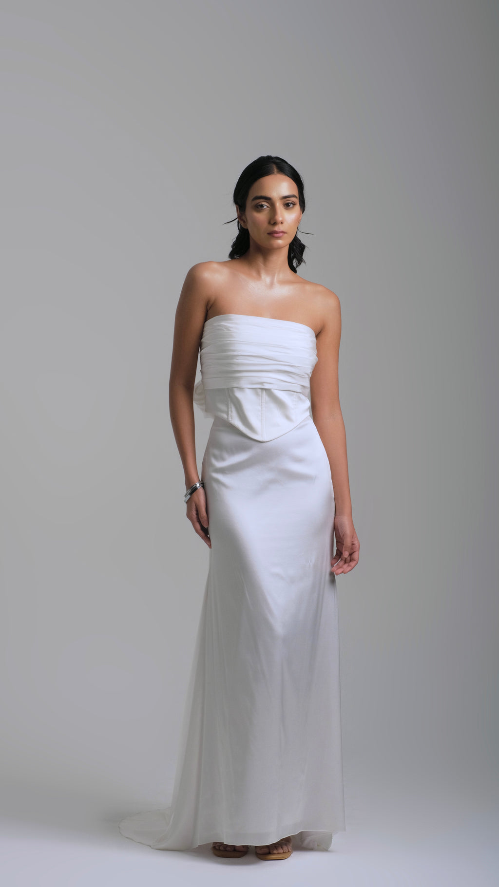Silk Skirt with Trail