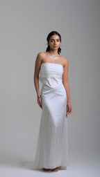 Silk Skirt with Trail
